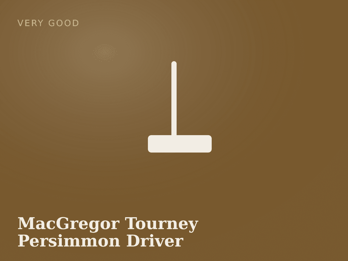 MacGregor Tourney Persimmon Driver photo 1